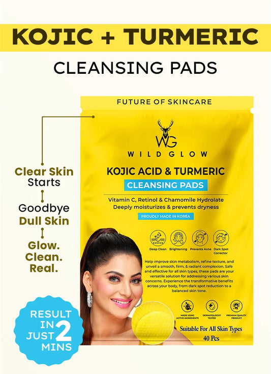 Kojic Acid & Turmeric Cleansing Pads - 40Pcs