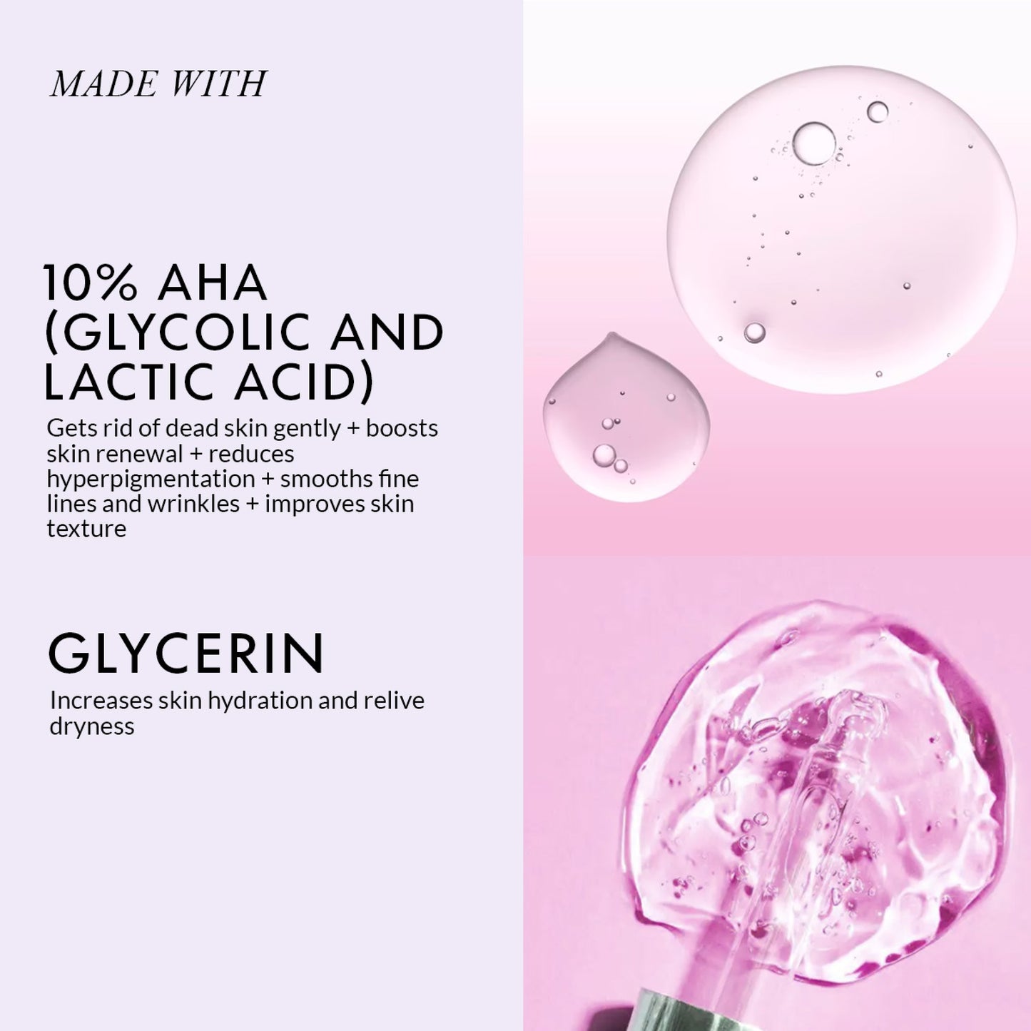 Overnight Exfoliation + Skin Renewal Serum With 10% AHA (20 ML)