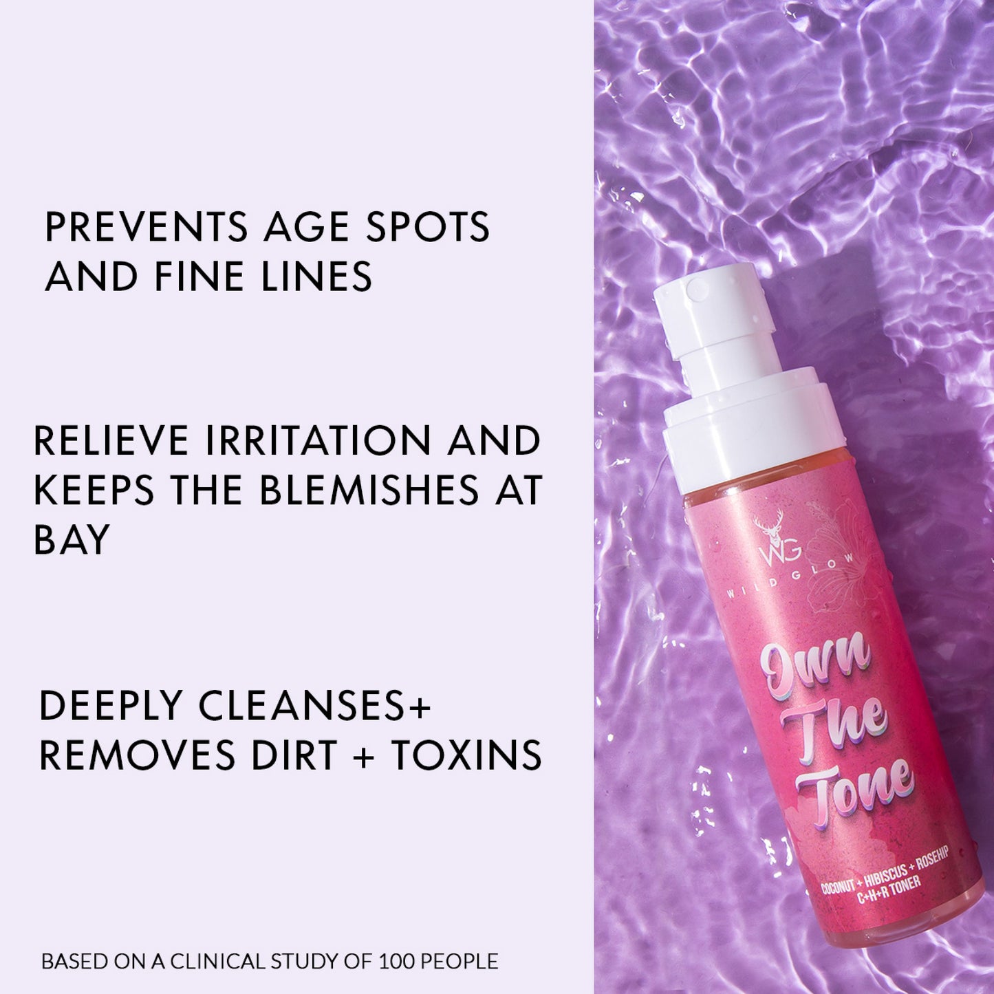 CHR Toner With Coconut, Hibiscus & Rosehip For Hydration + Pore Tightening (100 ML)