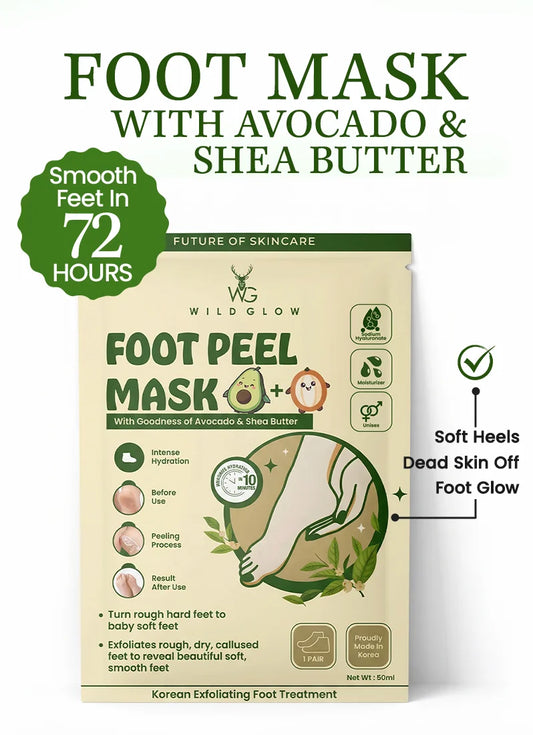 Korean Foot Mask with Avocado & Shea Butter