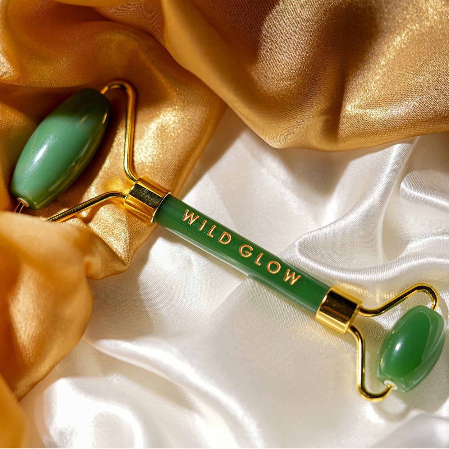 Brazilian Green Jade Face Roller For Smoothing Fine Lines & Wrinkles