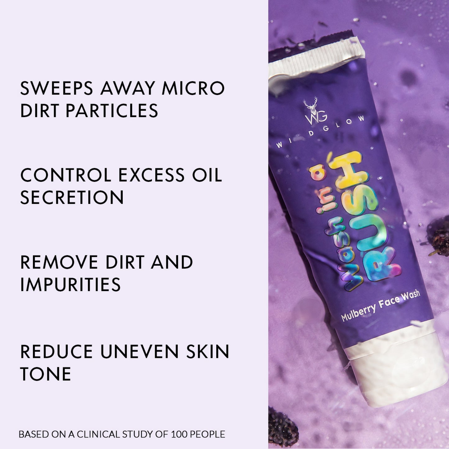 Mulberry Face Wash For Fresh & Supple Skin (100 ML)
