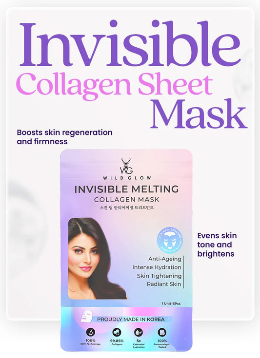 Invisible Collagen Sheet Mask For Instant Hydration Skincare Film video