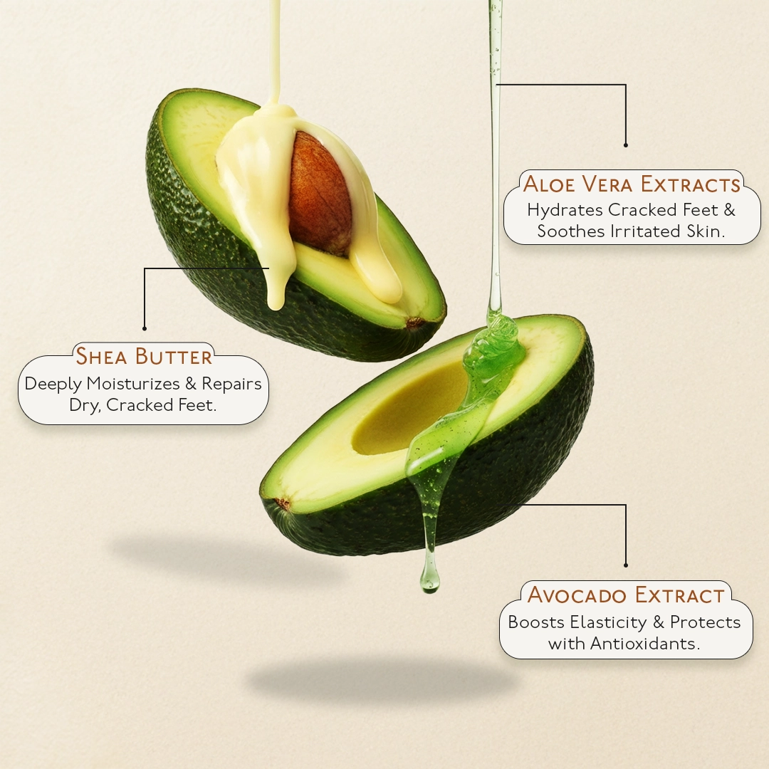 Korean Foot Mask with Avocado & Shea Butter