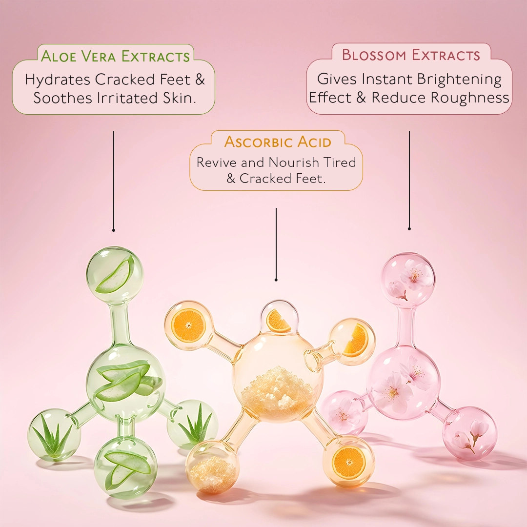 Korean Foot Mask with Cherry Blossom