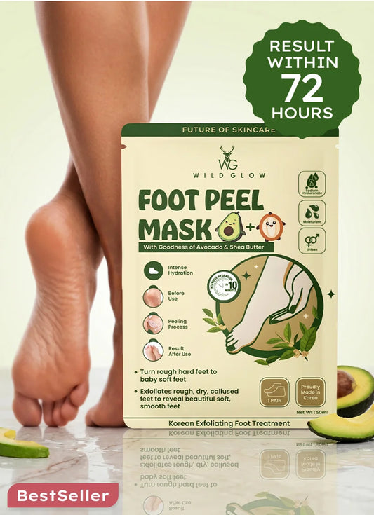 Korean Foot Mask with Avocado & Shea Butter