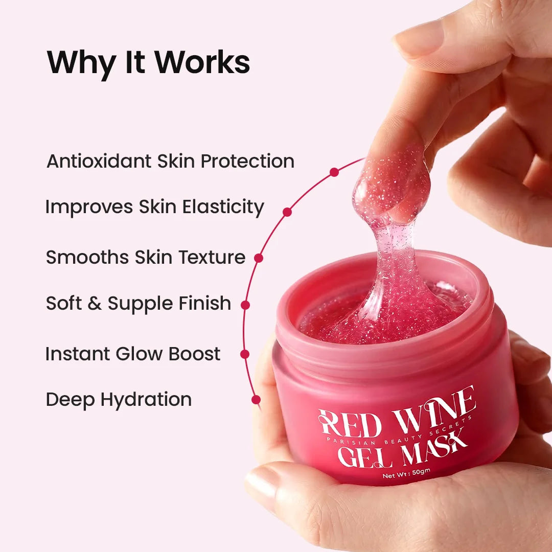Red Wine Gel Face Mask | 50GM