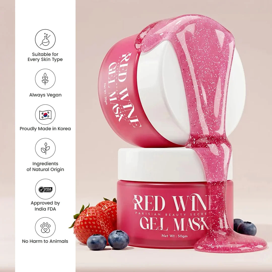 Red Wine Gel Face Mask | 50GM