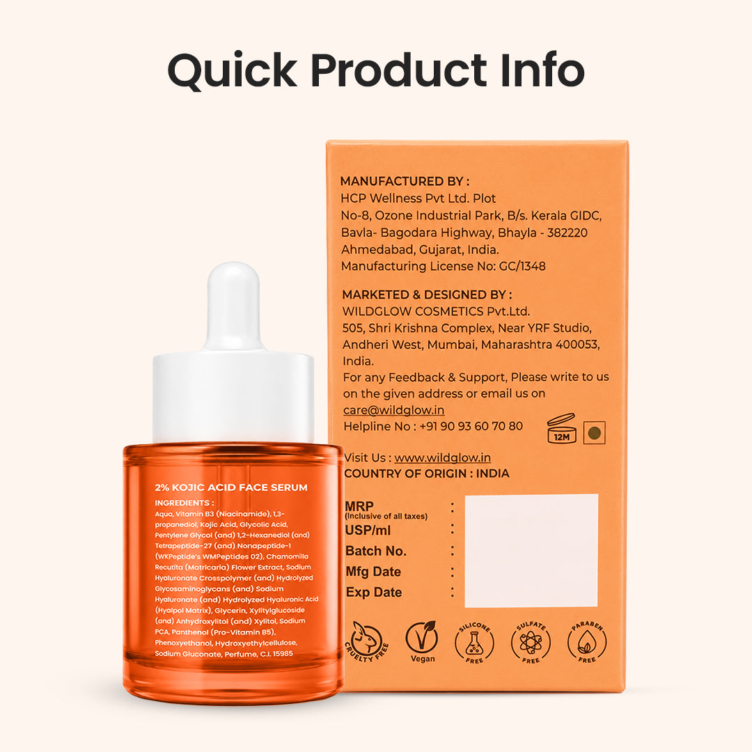 2% Kojic Acid Face Serum | 30ml