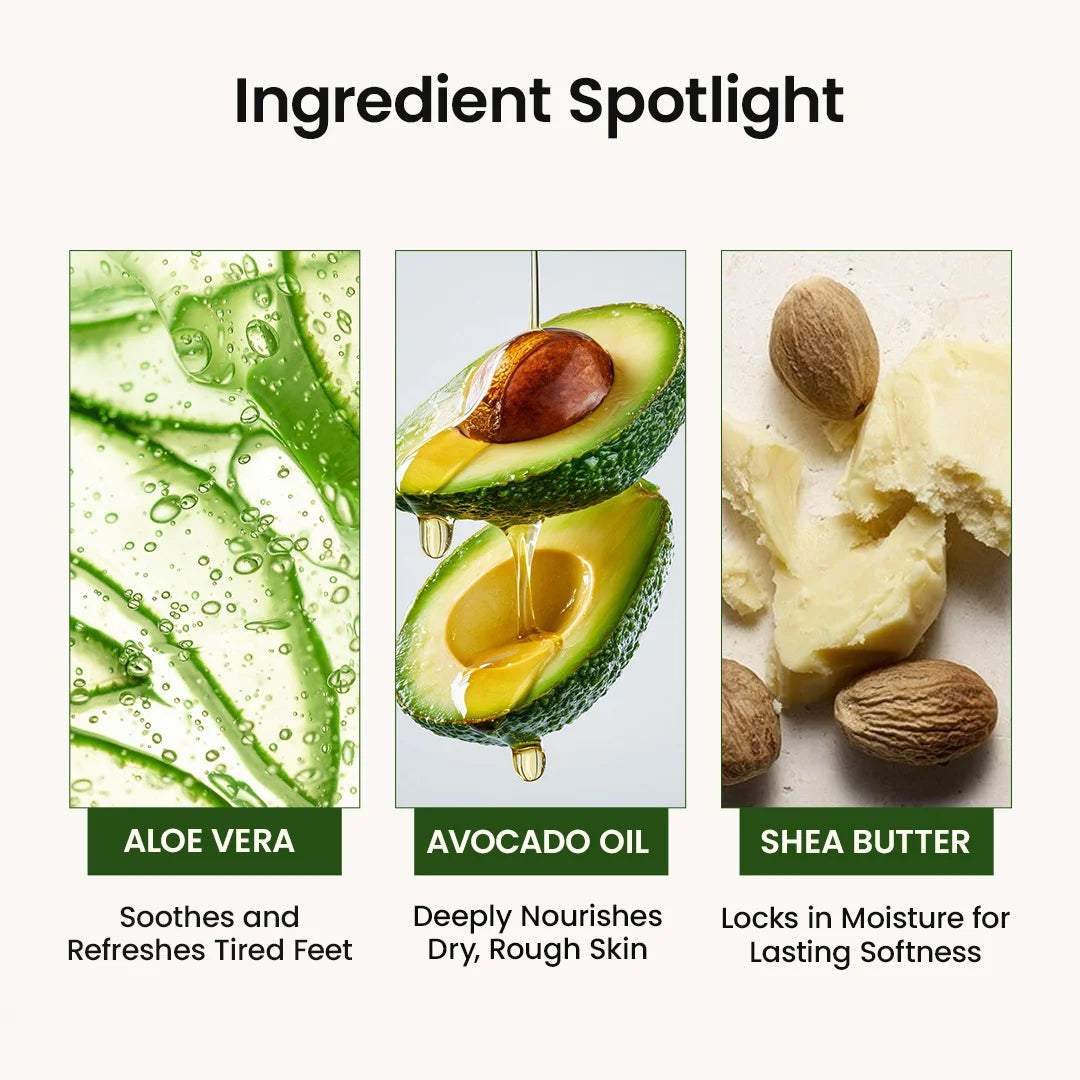 Korean Foot Mask with Avocado & Shea Butter