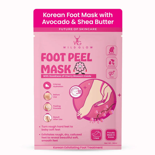 Korean Foot Mask with Cherry Blossom