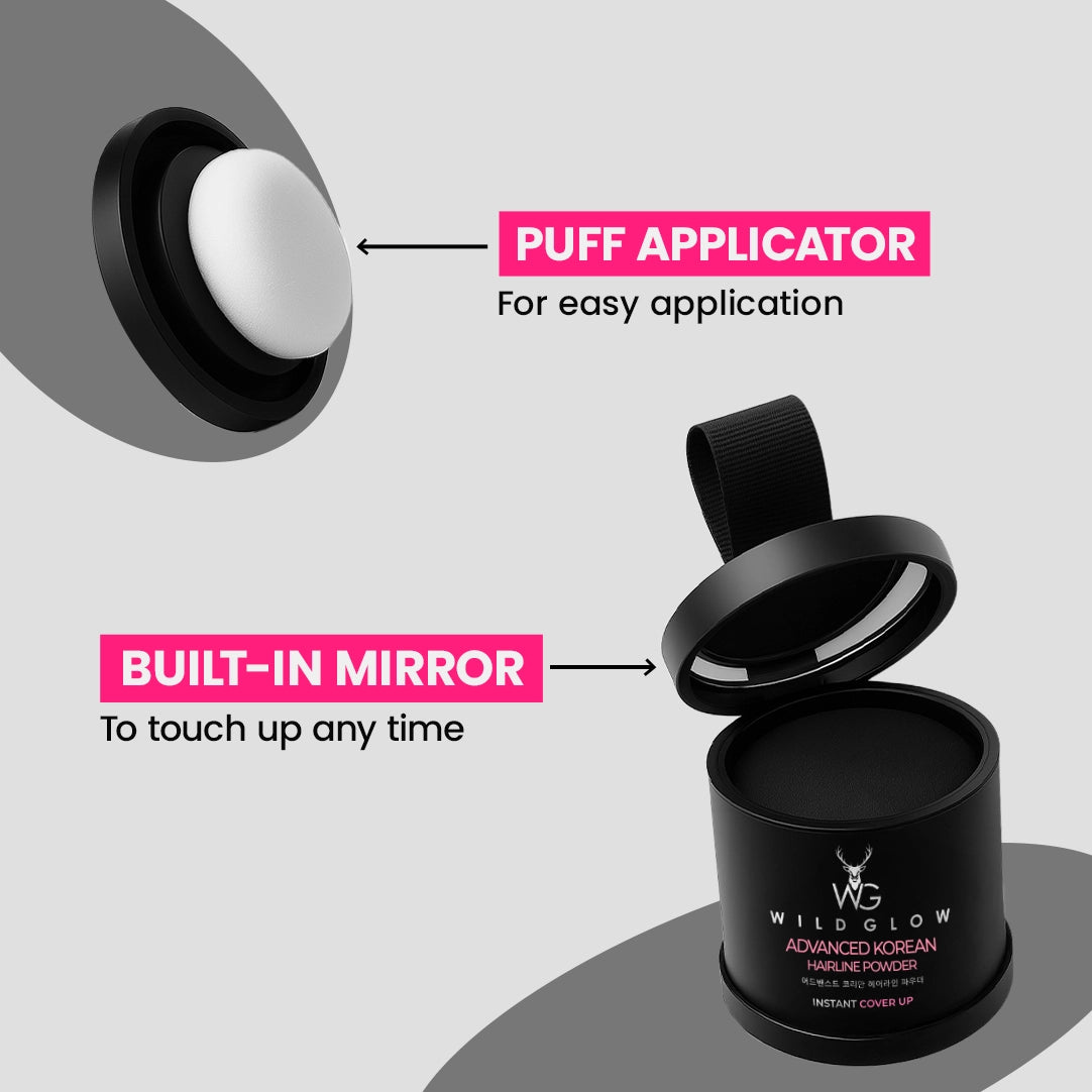 Advanced Hairline Density Filler Powder – Covers Grey Roots & Bald Spots Instantly (10gm)