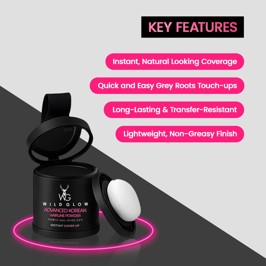 Advanced Hairline Density Filler Powder – Covers Grey Roots & Bald Spots Instantly (10gm)