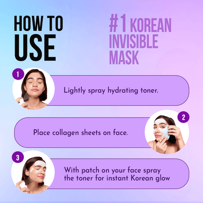 Invisible Collagen Sheet Mask For Instant Hydration | Skincare Film