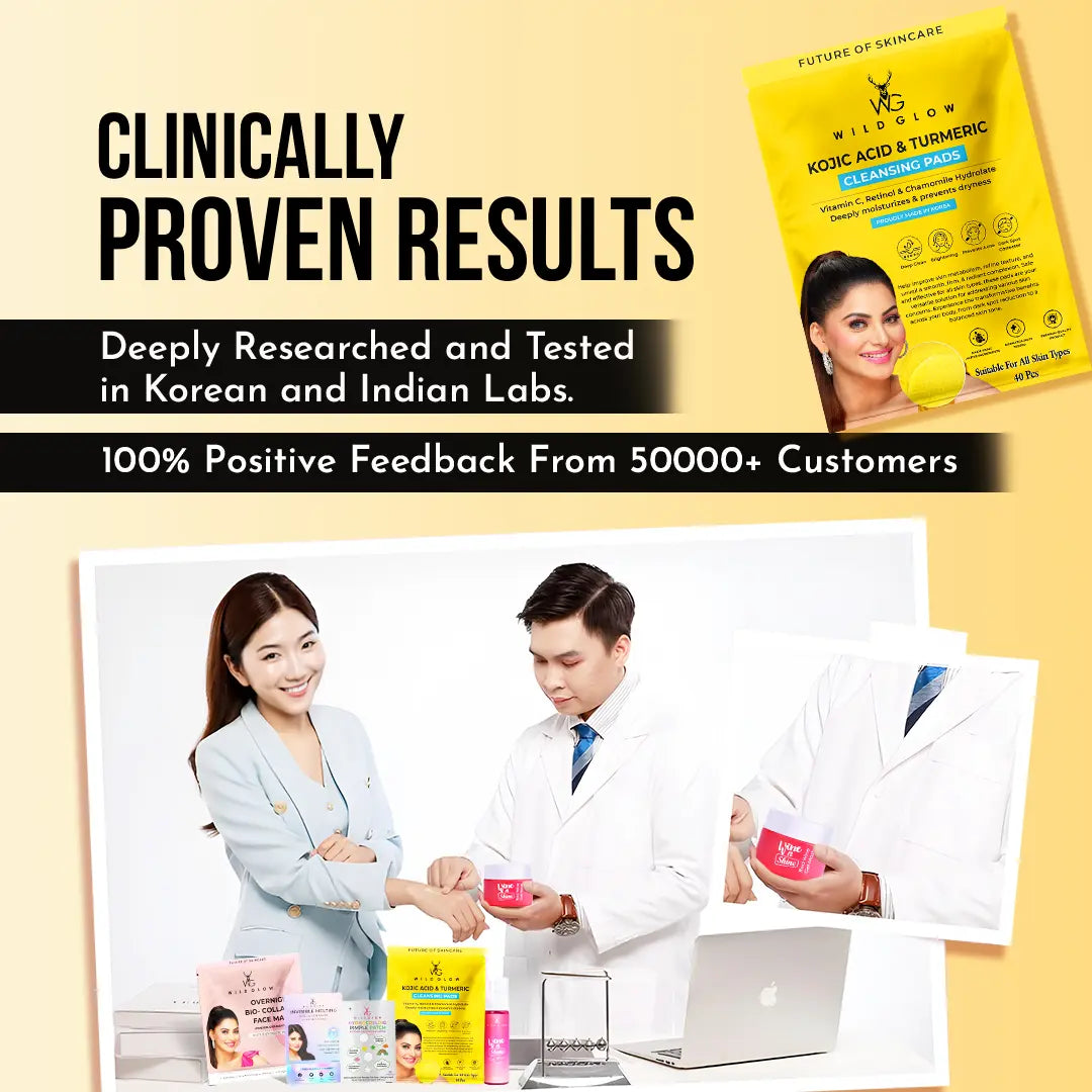 Kojic Acid & Turmeric Korean Cleansing Pads -40Pcs