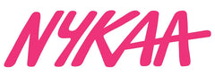 Pink 'NYKAA' logo on a white background