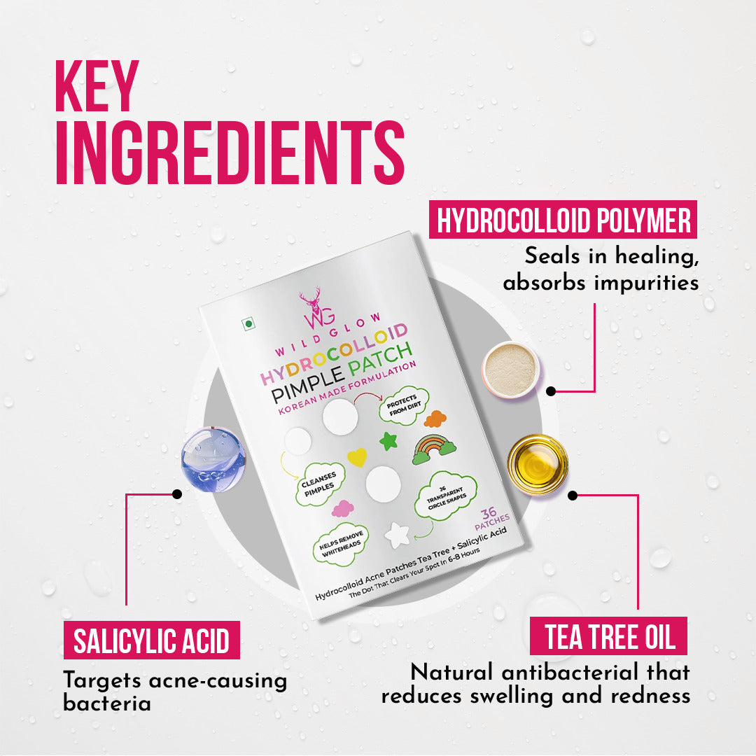 Overnight Acne Pimple Patches with Salicylic Acid – 36 Dots