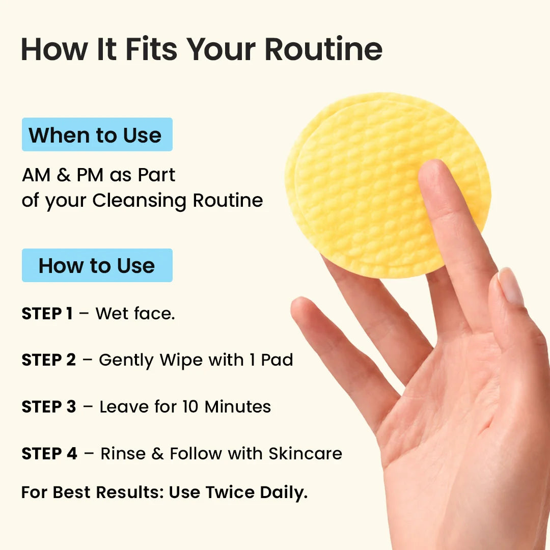 Kojic Acid & Turmeric Cleansing Pads - 40Pcs