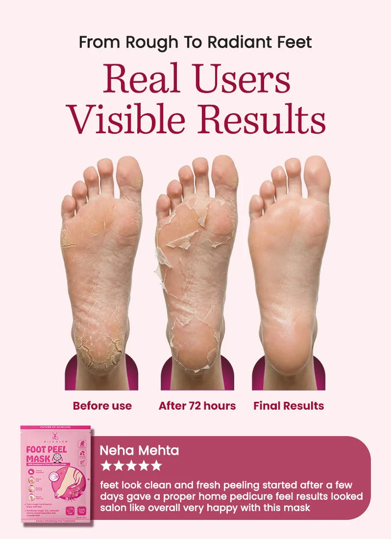 Korean Foot Mask with Cherry Blossom