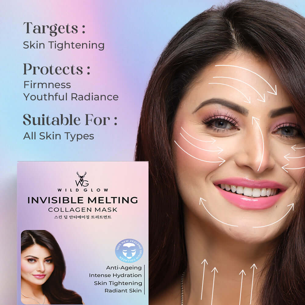 Invisible Collagen Mask For Anti-Ageing, Collagen Sheet Mask 👱🏻‍♀️