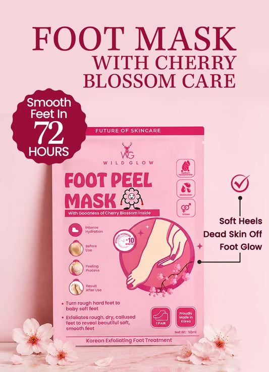 Korean Foot Mask with Cherry Blossom