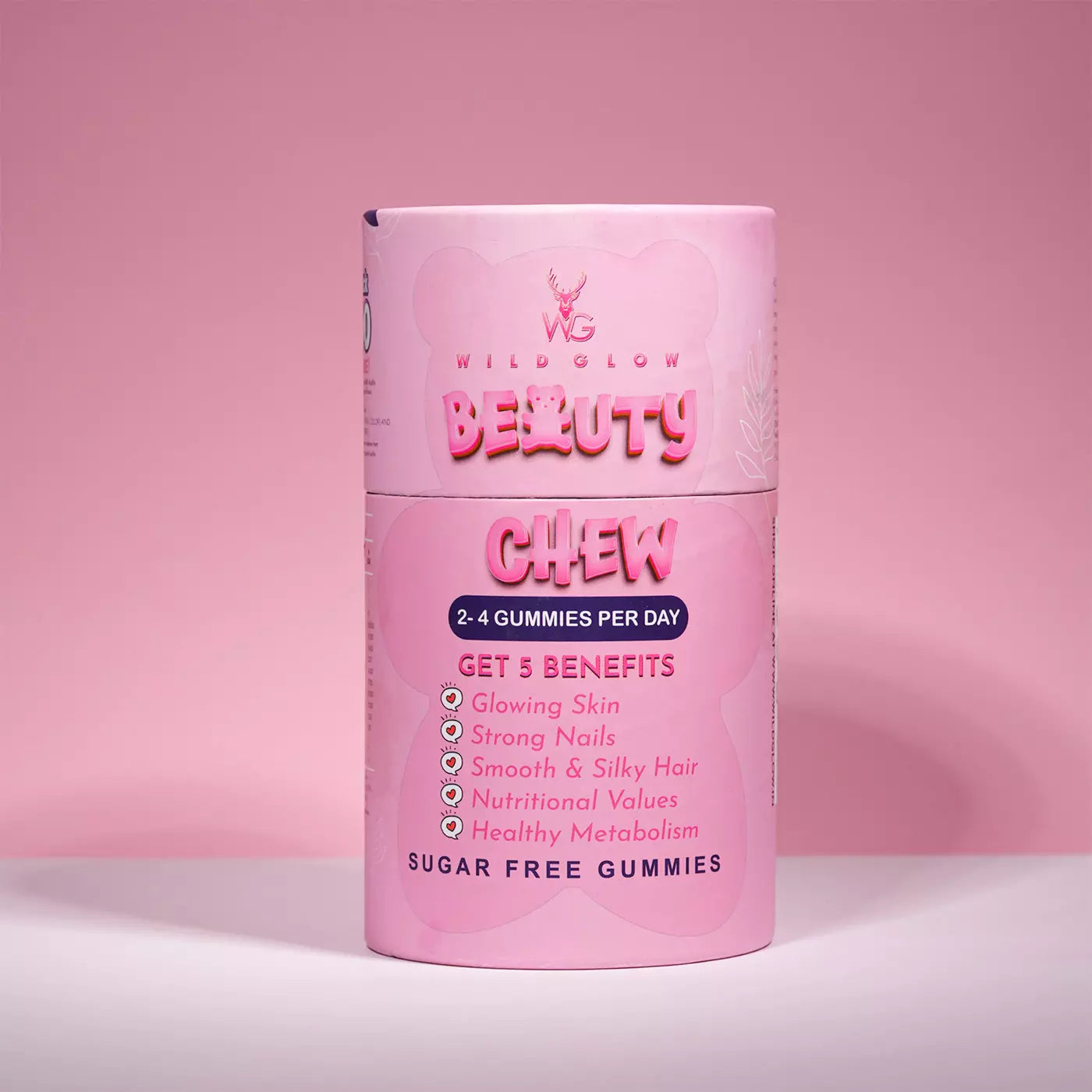 Beauty Chew Biotin Gummies For Radiant Skin, Dense Hair & Strong Nails (60 PCS)