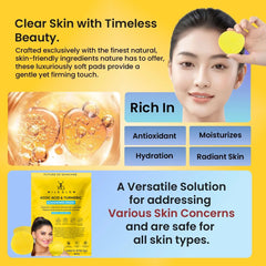 Kojic Acid & Turmeric Korean Cleansing Pads -40Pcs