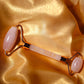 Brazilian Rose Quartz Face Roller For Smoothing Fine Lines & Wrinkles