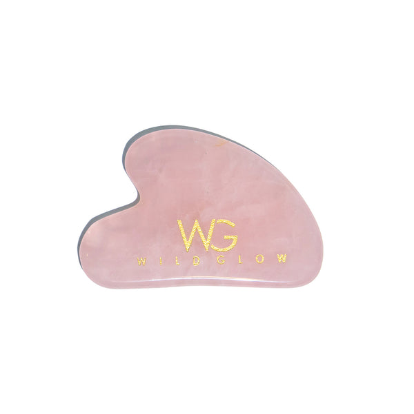 Brazilian Rose Quartz Gua Sha for Facial Contours & Jawline