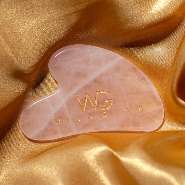 Brazilian Rose Quartz Gua Sha for Facial Contours & Jawline