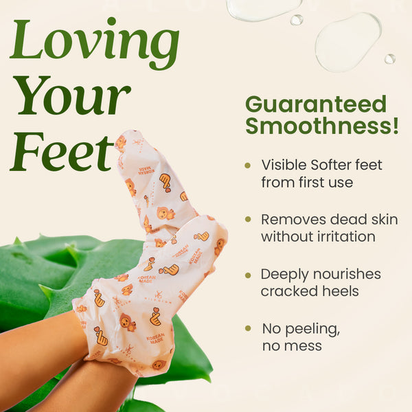 Korean Foot Mask with Avocado & Shea Butter