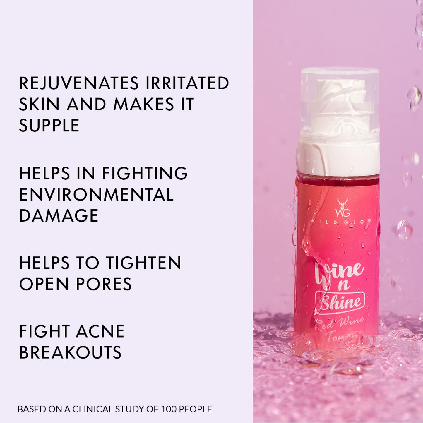 Red Wine Toner With Real Wine Extracts & Parisian Ingredients (100 ML)